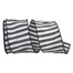 2 1/2 in Cabana Stripe Dupioni Wired Edge Ribbon - Black