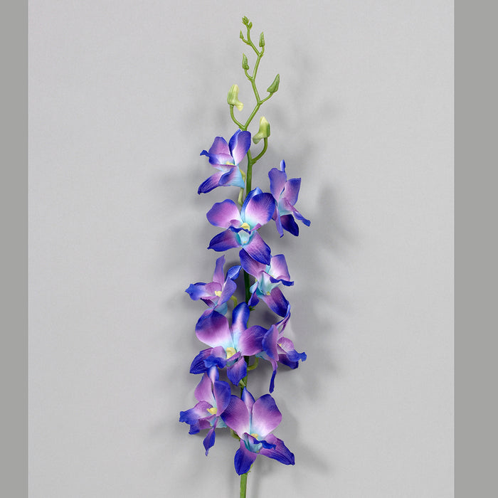 Polyester Rentanda w/Flowers - Dark Blue