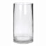 8" Round Clear Glass Vase