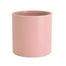 5 in Stoneware Cylinder - Matte Pink