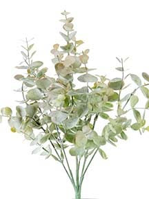 13" Eucalyptus Bush Green Pink