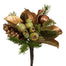 11 in Magnolia Leaf/Berry Bouquet - Gold/Green