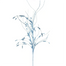 33" Glitter Millet Grass Spray - Blue