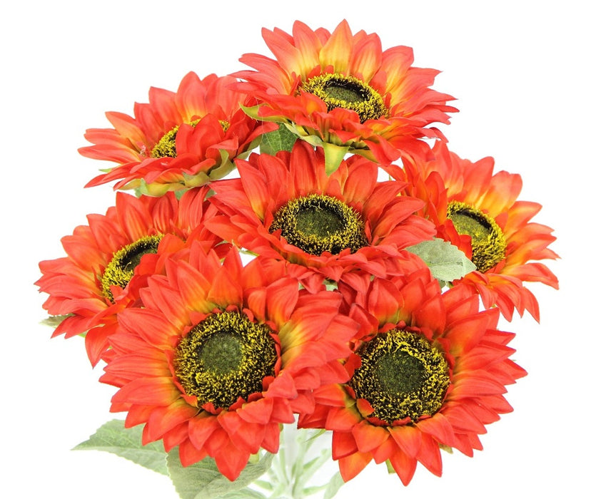 Sunflower Bush - Red/Green