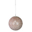 6 in Beaded Ball Ornament - Rose Gold