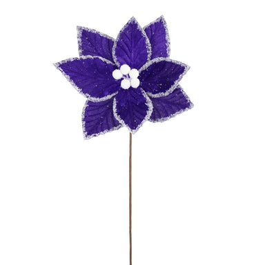 19 in Poinsettia Stem - Purple