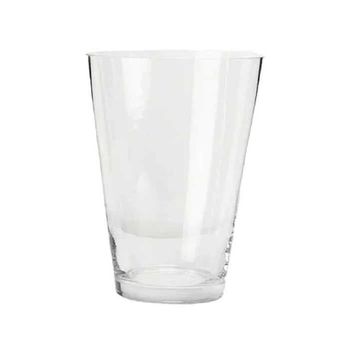 Clear Glass Tapered Vase