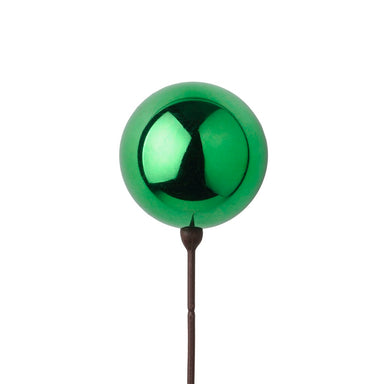 80 Mm Plastic Ball on 18" Pick - Emerald