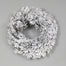 36" Vinyl Flocked Black Pine Double Wreath