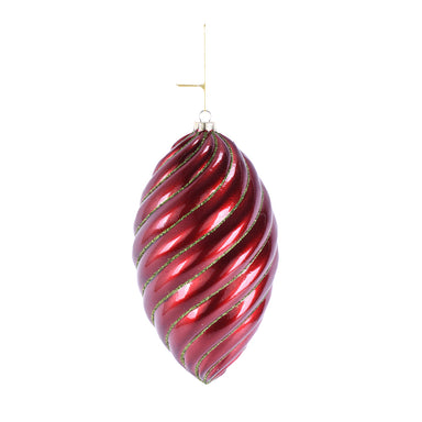 Pinecone Ornament - Red/Green