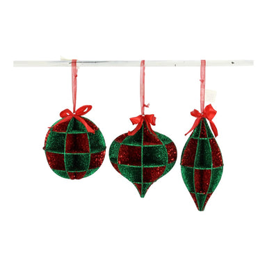 3.75 - 6 in Ornament - Red/Green