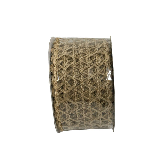 2.5 in Crochet Ribbon - Natural