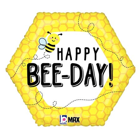 18" Happy Bee-Day Balloon