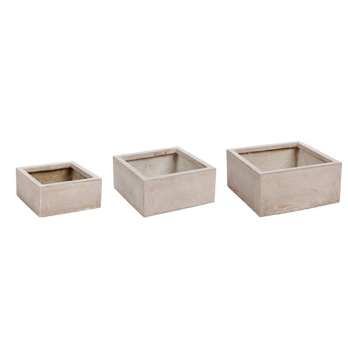 14.5" Square Planter - Taupe