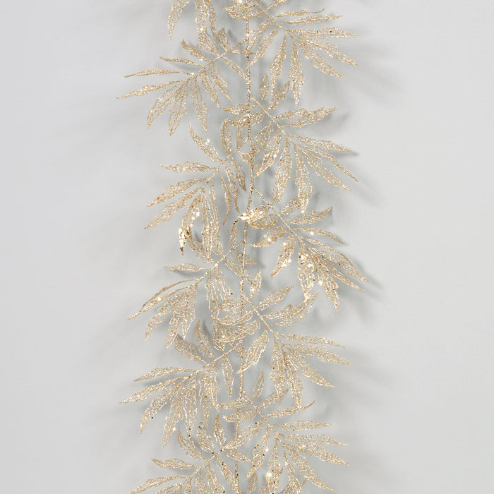 Glittered Lace Mum Leaf Garland