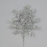 30" Glitter Fern Spray - Silver