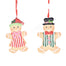 5" Gingerbread Ornament - Red/Green/Natural