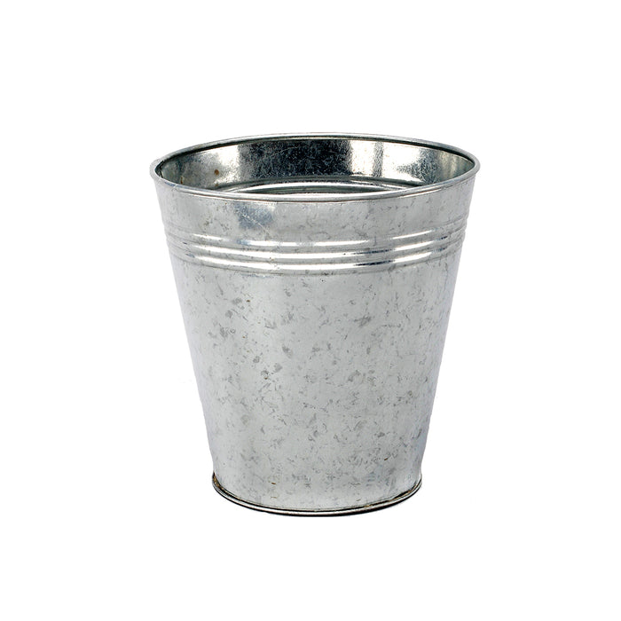 Galvanized Pot 6-1/4"TD X 6-1/2"H X 4-1/8"BD