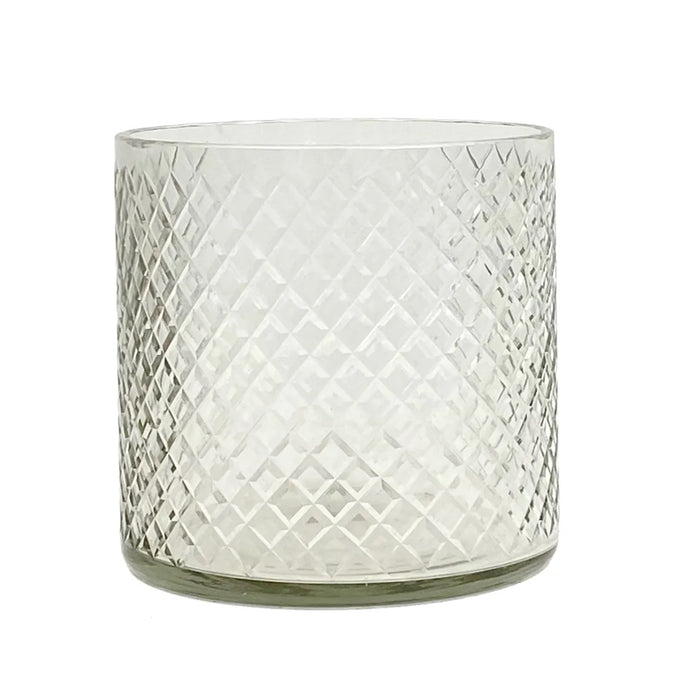 6" Cross Etched Cut Cylinder