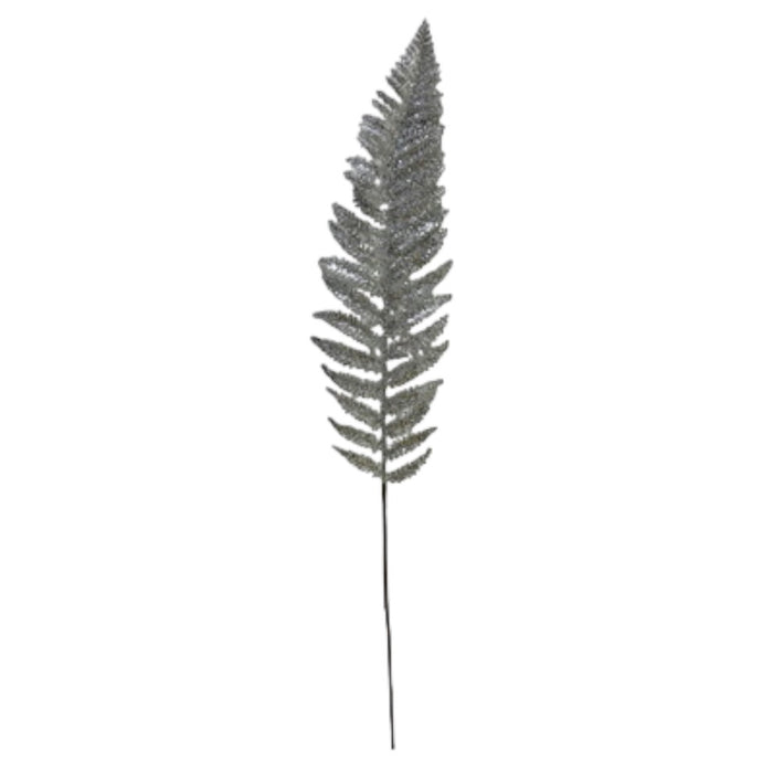 40 in Plastic Fern - Silver