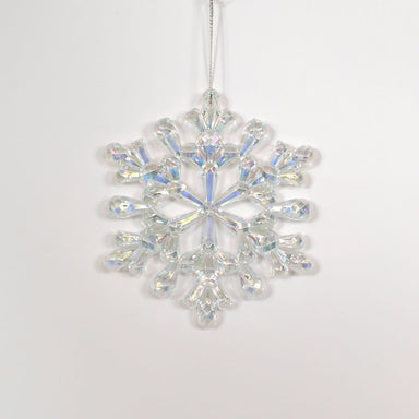 4.75" Acrylic Iridescent Snowflake Ornament