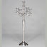 Shiny Aluminum 5 Arm Candelabra