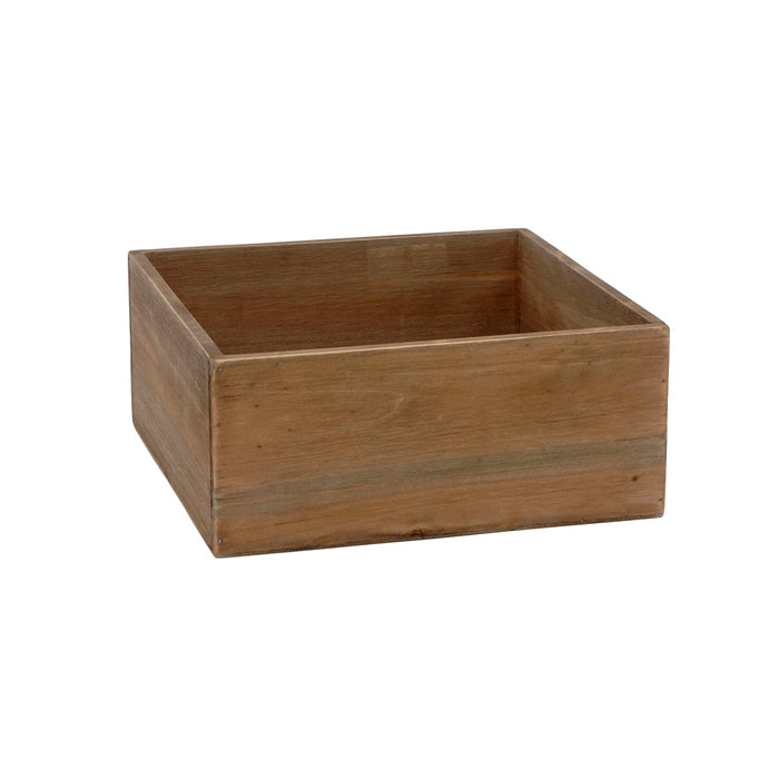 Stained Wood Box w/Hard PVC Liner