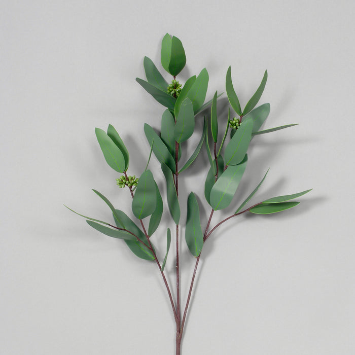 32" Face Double Eucalyptus/Berry Spray - Green