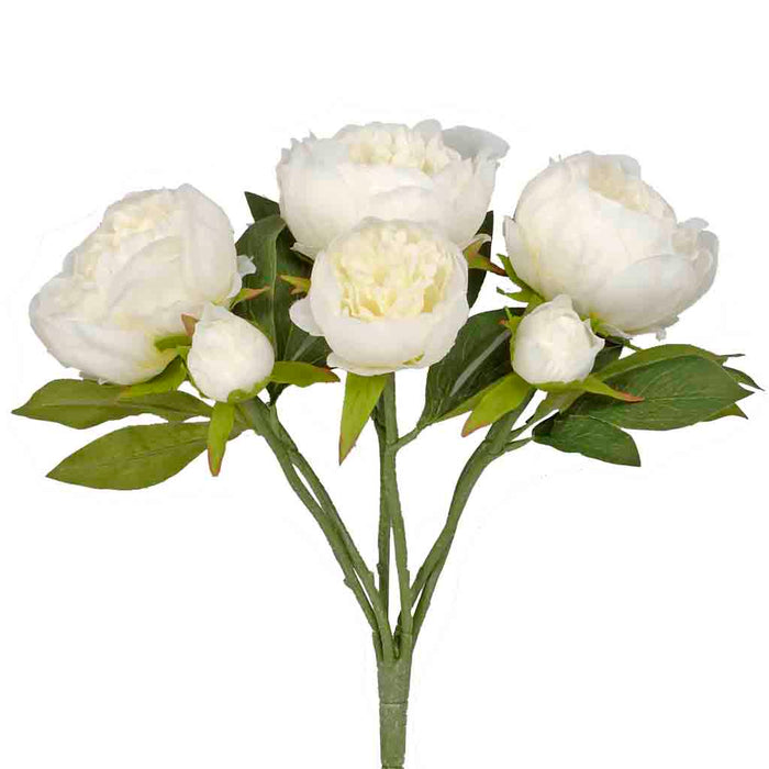 14 inPolyester Peony Bush