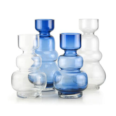 Blue Glass Genie Bottle