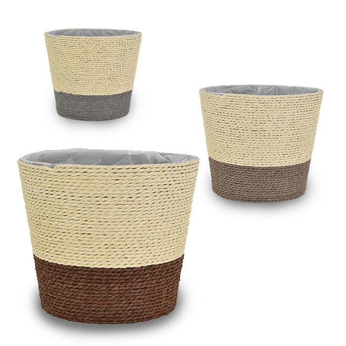 7.25" Seagrass Pot Basket