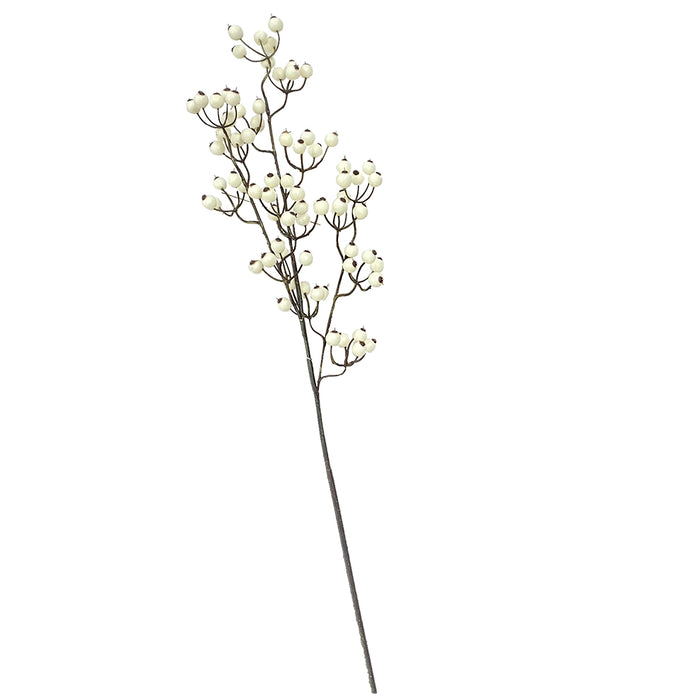 28" Berry Spray - White