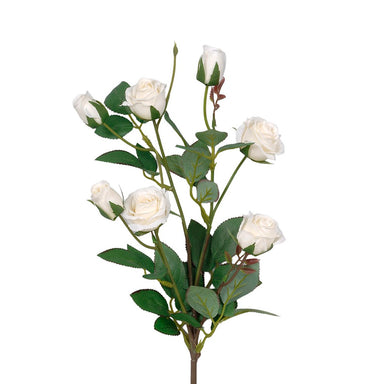 27" Rose Spray - White