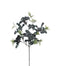 Cluster Berry Spray w/Leaves - Purple/Burgundy