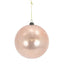 5 in Sugar Glitter Ball Ornament - Sand/Gold