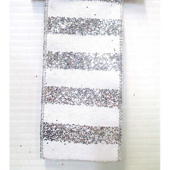 Linen Glitter Stripe