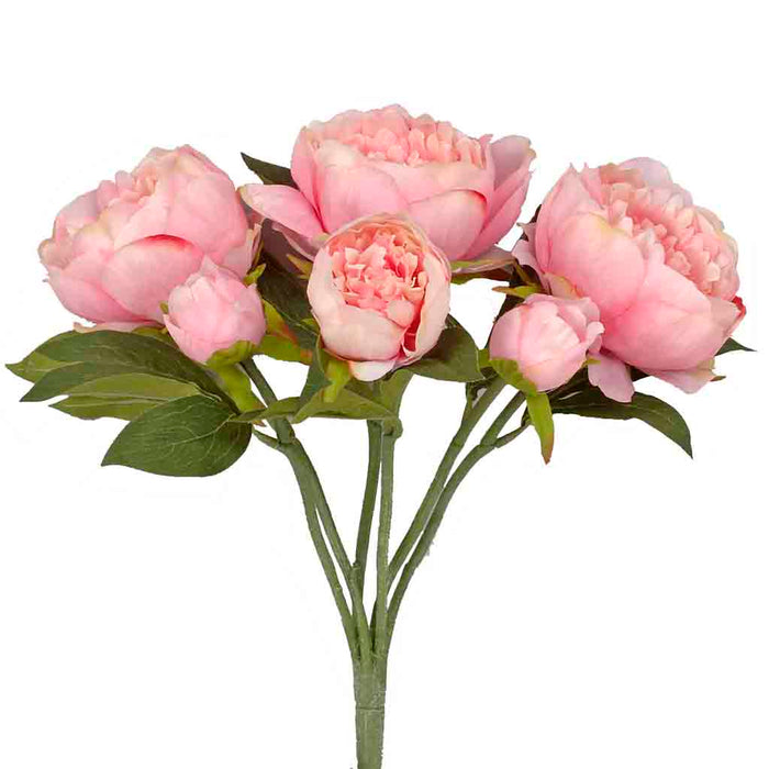 14 inPolyester Peony Bush