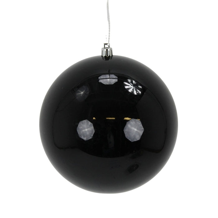 200 Mm Seamless Plastic Ball Ornament - Black