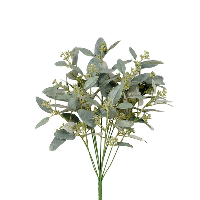 Polyester Seeded Eucalyptus Bush - Grey