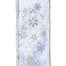2.5 in Snowflake Ribbon w/Snow Edge - White