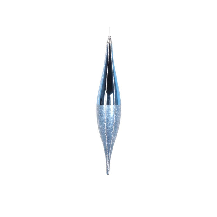 13 in Finial Ornament - Ice Blue