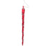 11.5 in Acrylic Pearl Drop Ornament - Red/Silver