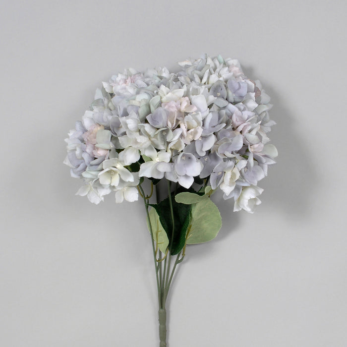 21" Polyester English Hydrangea Bush - Dusty Blue