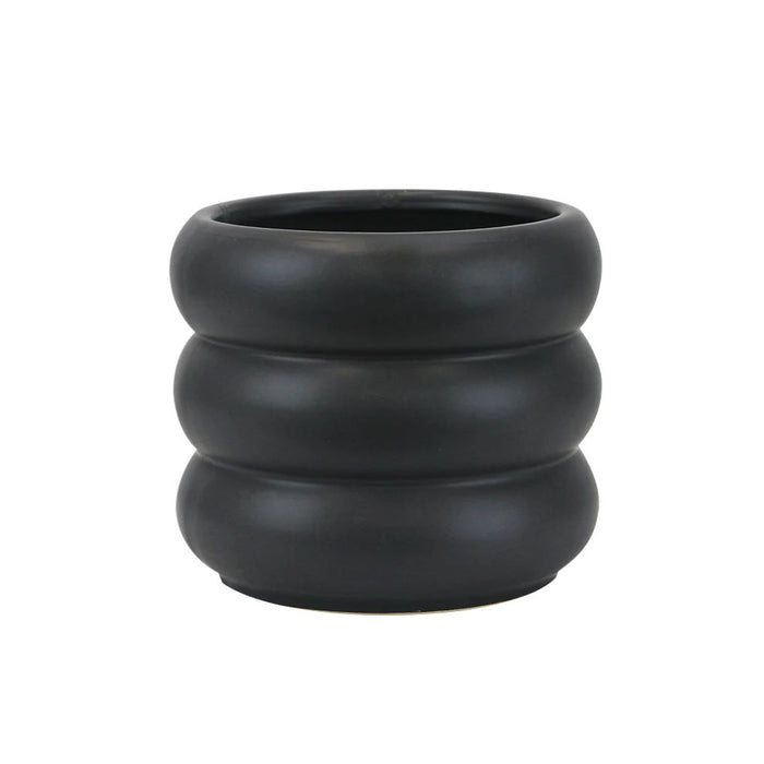 4.75 X 5.5 in Wava Planter - Black