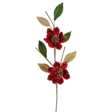 28 in Magnolia Jewel Stem - Christmas Red