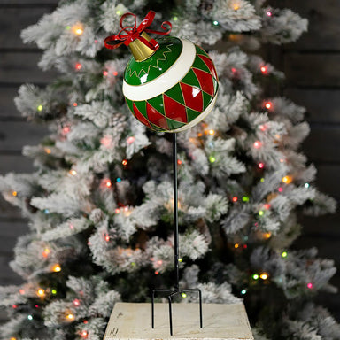 31 in Tall Iron Green Christmas Ball Ornament