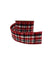 Wool Plaid Ribbon - Red/Black