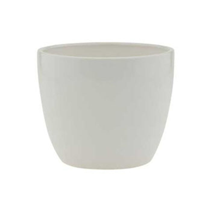 6.5 in Ceramic Planter - White