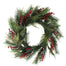 24" Soft Cedar Pine Berry Wreath - Red/Green