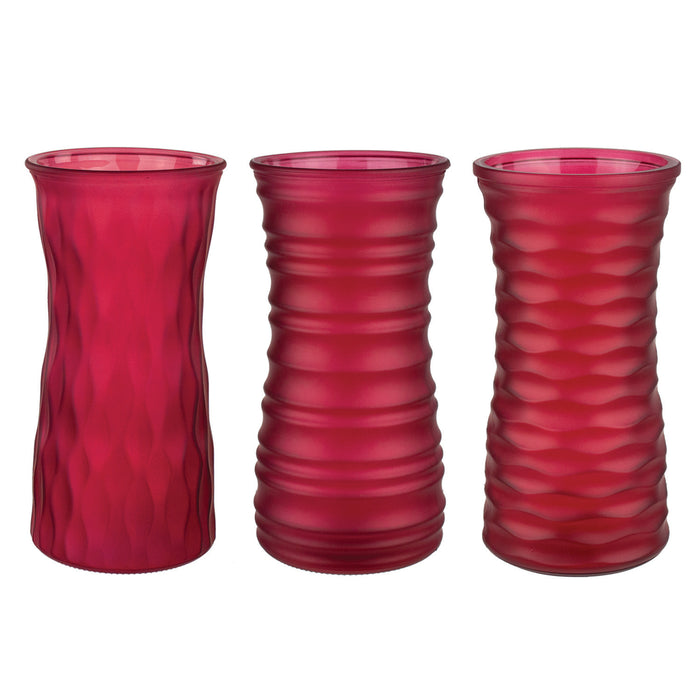 8 1/2" Rose Vase Ruby